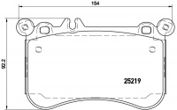 Sada brzdových destiček BREMBO P50097 - MERCEDES-BENZ