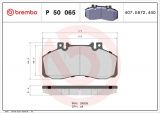 Sada brzdových destiček BREMBO P50065 - MERCEDES-BENZ