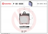 Sada brzdových destiček BREMBO P50033X - MERCEDES-BENZ