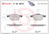 Sada brzdových destiček BREMBO P24061X - FORD, MAZDA, VOLVO