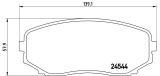 Sada brzdových destiček BREMBO P49040 - MAZDA  nahrazeno P54059