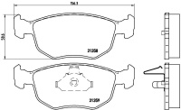 Sada brzdových destiček BREMBO P24069 - AC, FORD