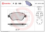 Sada brzdových destiček BREMBO P23169 - FIAT