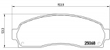 Sada brzdových destiček BREMBO P24081 - FORD