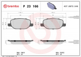 Sada brzdových destiček BREMBO P23166 - ALFA ROMEO