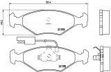 Sada brzdových destiček BREMBO P23039 - FIAT, INNOCENTI