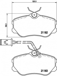 Sada brzdových destiček BREMBO P23047 - ALFA ROMEO Sada brzdových destiček BREMBO P23047 - ALFA ROMEO