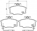 Sada brzdových destiček BREMBO P23034 - FIAT, LANCIA
