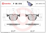 Sada brzdových destiček BREMBO P06016 - BMW, MASERATI