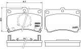 Sada brzdových destiček BREMBO P49007 - MAZDA