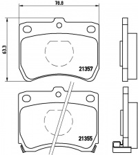 Sada brzdových destiček BREMBO P49013 - KIA Sada brzdových destiček BREMBO P49013 - KIA