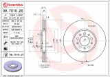Brzdový kotouč BREMBO 09.7010.21