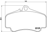 Sada brzdových destiček BREMBO P65011 - PORSCHE