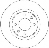 Brzdový kotouč TRW DF4215 - CITROEN C5 Brzdový kotouč TRW DF4215 - CITROEN C5