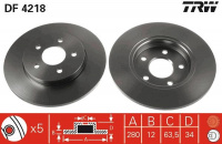 Brzdový kotouč TRW DF4218 Brzdový kotouč TRW DF4218