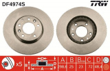 Brzdový kotouč TRW DF4974S - MAZDA 6 07-