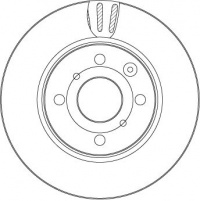 Brzdový kotouč TRW DF4469 - TOYOTA AYGO Brzdový kotouč TRW DF4469 - TOYOTA AYGO