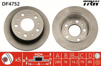 Brzdový kotouč TRW DF4752 - CITROEN JUMER, FIAT DUCATO, PEUGEOT BOXER 06- Brzdový kotouč TRW DF4752 - CITROEN JUMER, FIAT DUCATO, PEUGEOT BOXER 06-