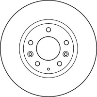 Brzdový kotouč TRW DF4958S - MAZDA CX-7 07- Brzdový kotouč TRW DF4958S - MAZDA CX-7 07-