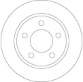 Brzdový kotouč TRW DF4419 - MAZDA 3 03-