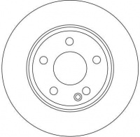 Brzdový kotouč TRW DF4393 -MERCEDES W169 A Brzdový kotouč TRW DF4393 -MERCEDES W169 A