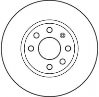 Brzdový kotouč TRW DF4165 - OPEL CORSA