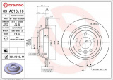Brzdový kotouč BREMBO 09.A616.11 - VW