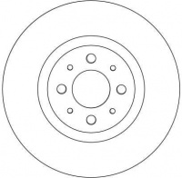 Brzdový kotouč TRW DF4377 - FIAT STILO