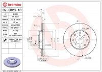 Brzdový kotouč BREMBO 09.5023.10 - ACURA, HONDA