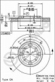 Brzdový kotouč BREMBO 09.6705.10 - MITSUBISHI