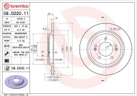 Brzdový kotouč BREMBO 08.D220.11