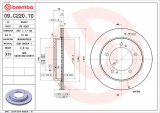 Brzdový kotouč BREMBO 09.C220.10 - SUZUKI