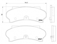 Sada brzdových destiček BREMBO P61033 - PEUGEOT Sada brzdových destiček BREMBO P61033 - PEUGEOT