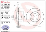 Brzdový kotouč BREMBO 09.4869.41