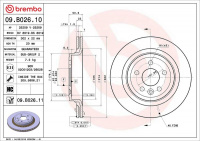 Brzdový kotouč BREMBO 09.B026.10