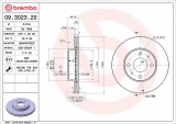 Brzdový kotouč BREMBO 09.3023.20 - FIAT