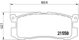 Sada brzdových destiček BREMBO P24025 - MAZDA