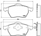 Sada brzdových destiček BREMBO P85039 - FORD, SEAT, VW
