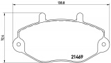 Sada brzdových destiček BREMBO P24033 - FORD