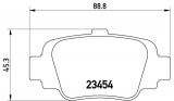 Sada brzdových destiček BREMBO P56032 - NISSAN