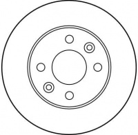 Brzdový kotouč TRW DF1013 - RENAULT CLIO, Megane, TWINGO Brzdový kotouč TRW DF1013 - RENAULT CLIO, Megane, TWINGO