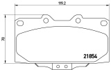 Sada brzdových destiček BREMBO P56034 - NISSAN, SUBARU