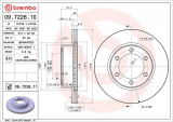 Brzdový kotouč BREMBO 09.7226.10 - TOYOTA