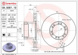Brzdový kotouč BREMBO 09.9361.10