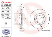 Brzdový kotouč BREMBO 09.A529.10 Brzdový kotouč BREMBO 09.A529.10