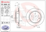Brzdový kotouč BREMBO 09.8969.20