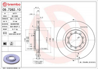 Brzdový kotouč BREMBO 09.7262.10 - RENAULT TRUCKS