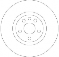 Brzdový kotouč TRW DF4257 - FIAT ULYSSE, PEUGEOT 807, CITROEN C8 Brzdový kotouč TRW DF4257 - FIAT ULYSSE, PEUGEOT 807, CITROEN C8