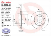 Brzdový kotouč BREMBO 09.7359.21
