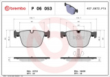 Sada brzdových destiček BREMBO P06053 - ALPINA, BMW